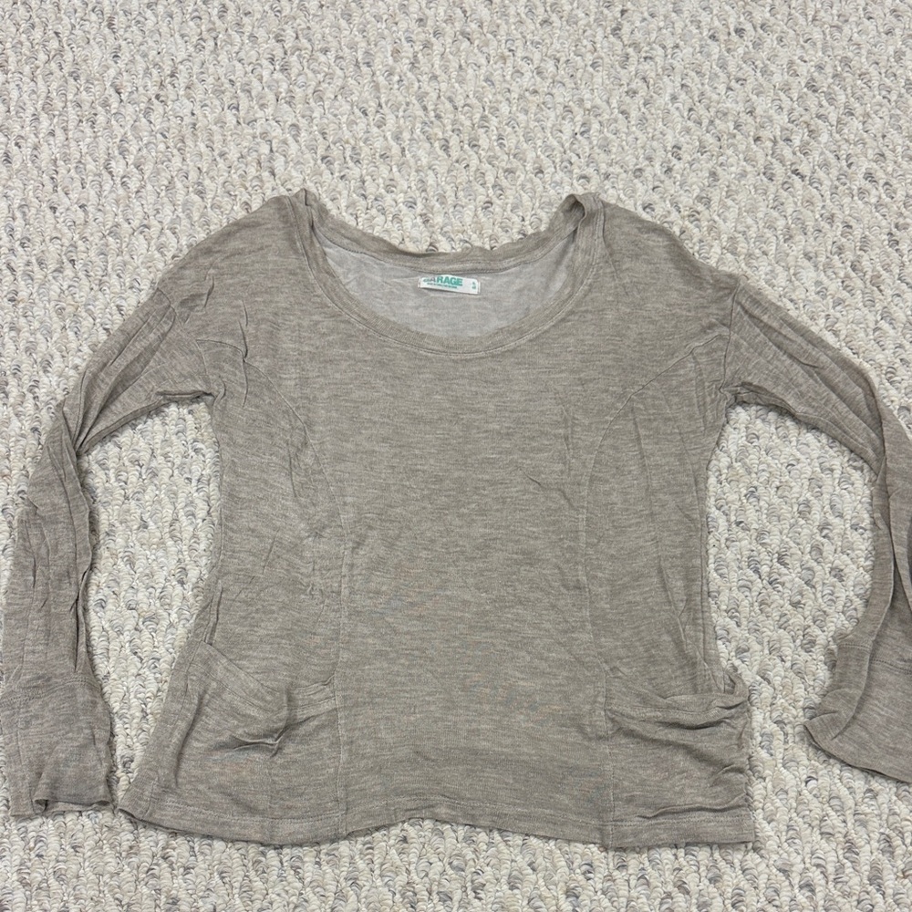 Garage Heather Gray Knit Top